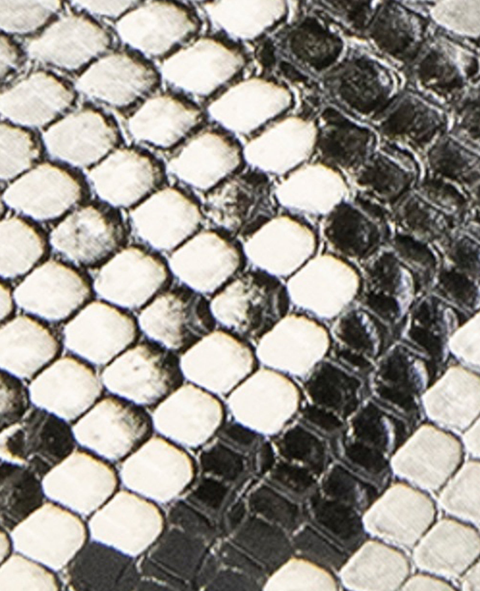 Reece Embossed Snake Penny Loafer Black/White Snake