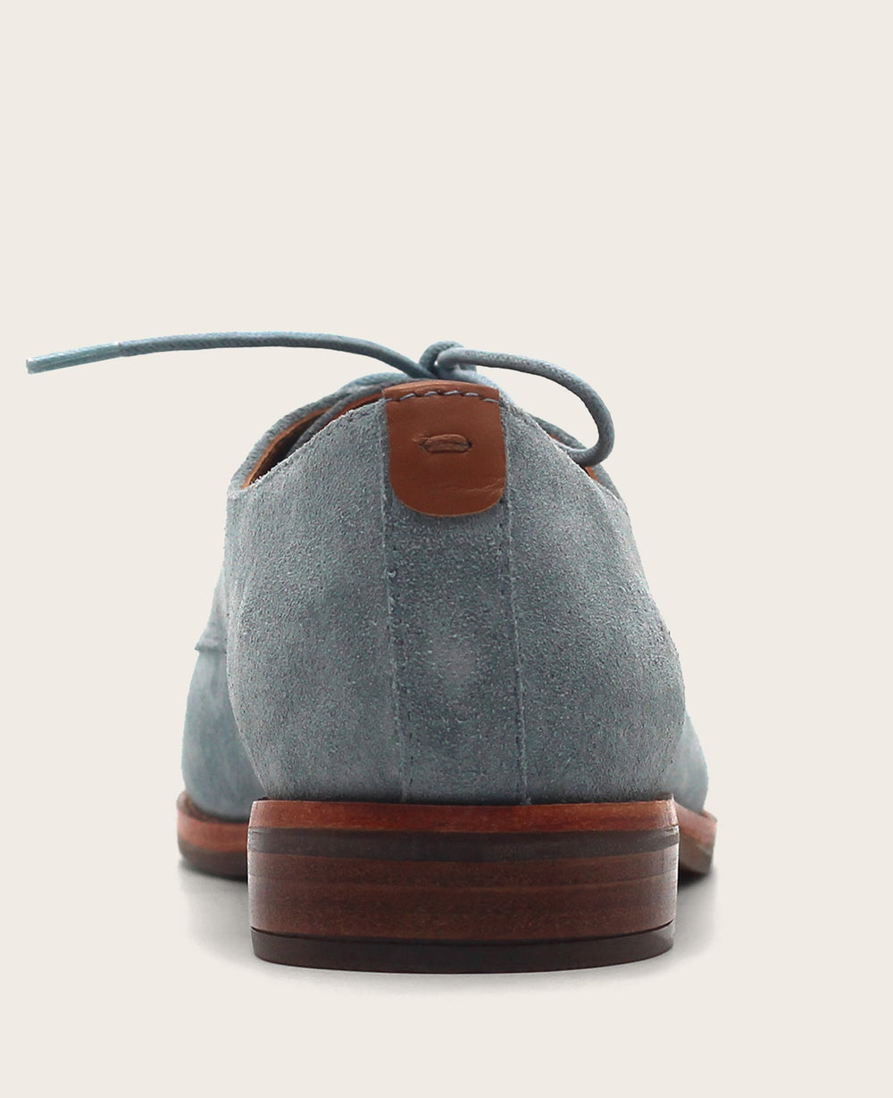 GENTLE SOULS - Aronson Suede Lace Up Oxford Blue Suede
