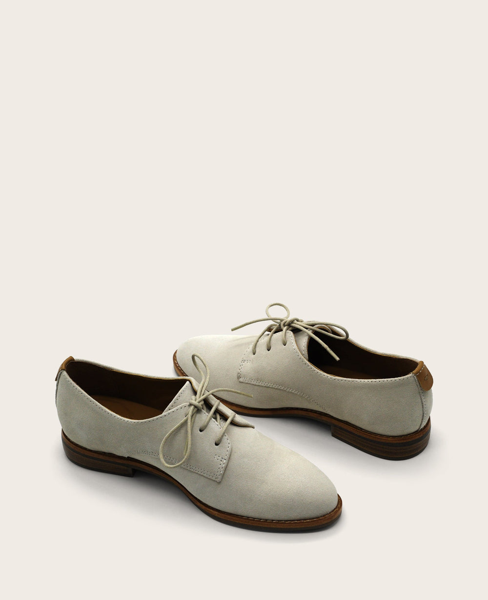 GENTLE SOULS - Aronson Suede Lace Up Oxford Cream Suede