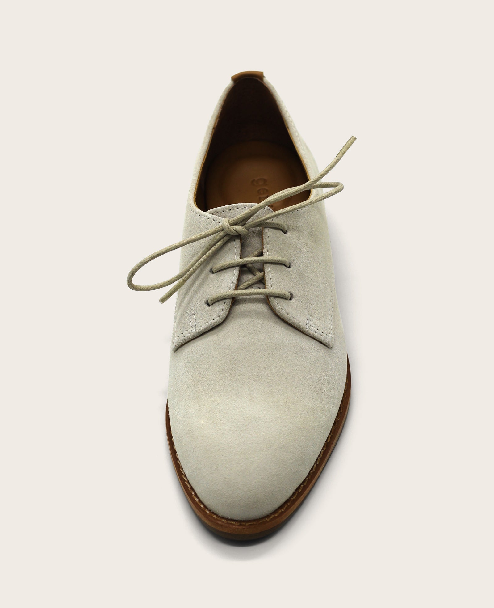 GENTLE SOULS - Aronson Suede Lace Up Oxford Cream Suede