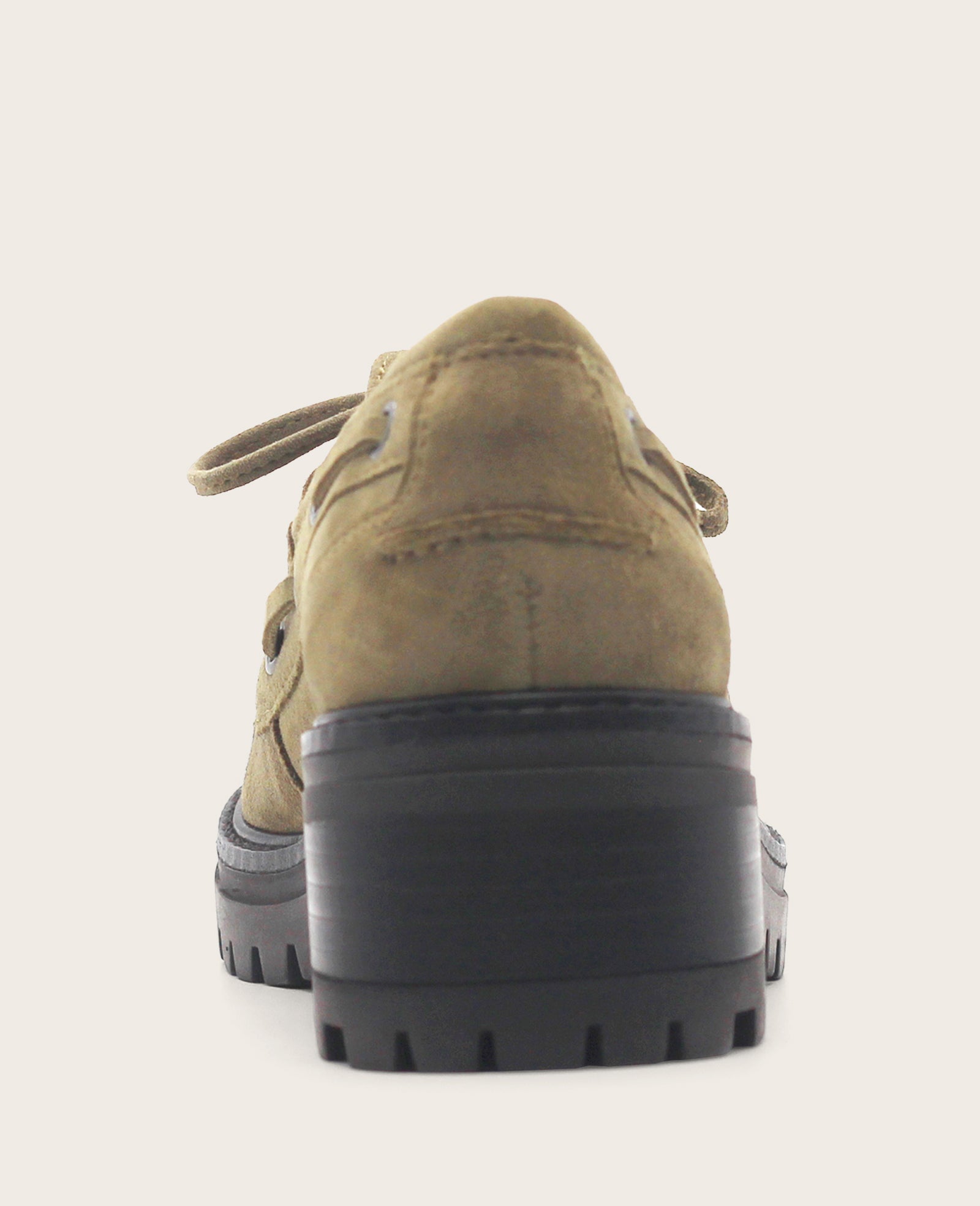 GENTLE SOULS - Brigly Suede Lug Boat Shoe Olive Suede