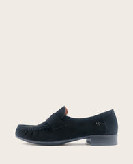 GENTLE SOULS - Crew Suede Loafer Black Suede