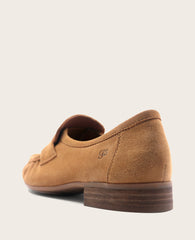 GENTLE SOULS - Crew Suede Loafer Camel Suede