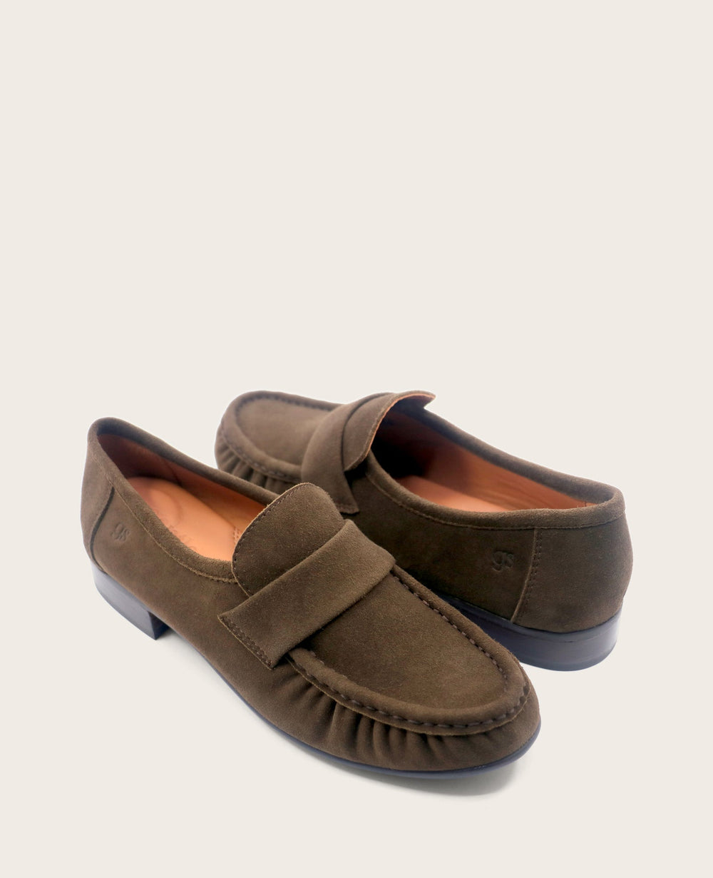 GENTLE SOULS - Crew Suede Loafer Moss Suede