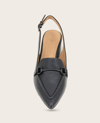 GENTLE SOULS - Dawson Bit Leather Slingback Black Leather