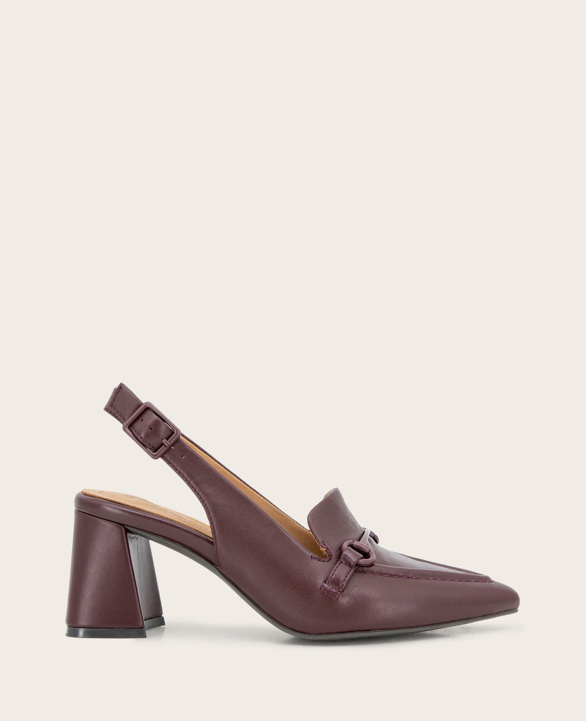 GENTLE SOULS - Dawson Bit Leather Slingback Burgundy Leather