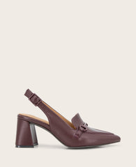 GENTLE SOULS - Dawson Bit Leather Slingback Burgundy Leather