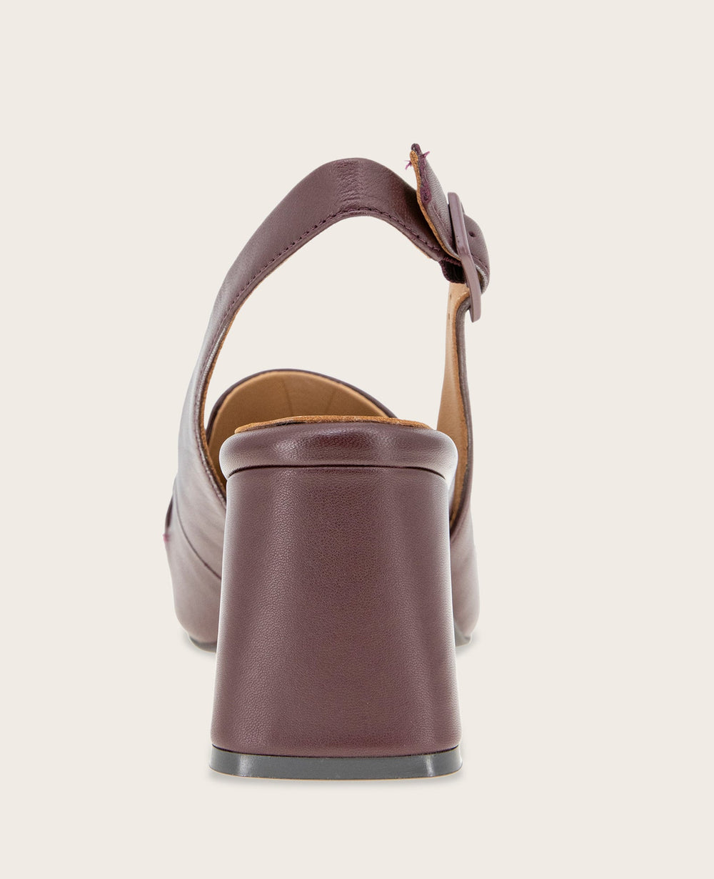 GENTLE SOULS - Dawson Bit Leather Slingback Burgundy Leather