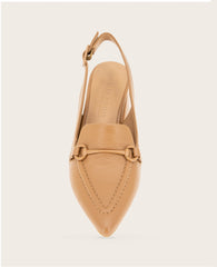 GENTLE SOULS - Dawson Bit Leather Slingback Camel Leather