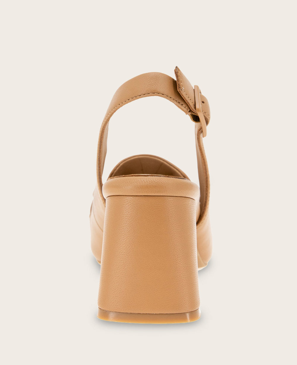 GENTLE SOULS - Dawson Bit Leather Slingback Camel Leather