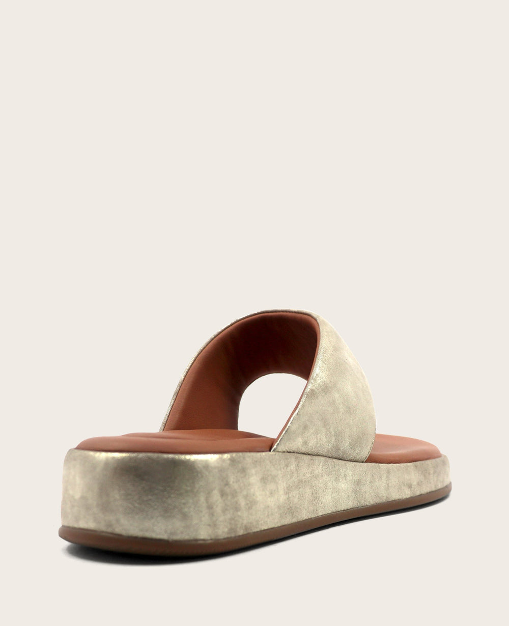GENTLE SOULS - Daya Metallic Thong Sandal Ice Leather