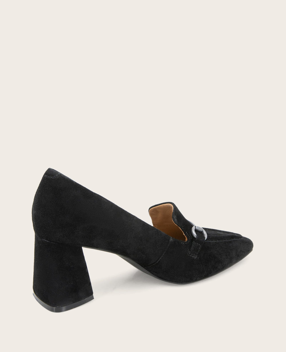 GENTLE SOULS - Dionne Suede Loafer Black Suede