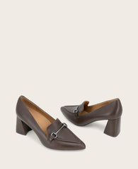 GENTLE SOULS - Dionne Leather Loafer Chocolate Leather