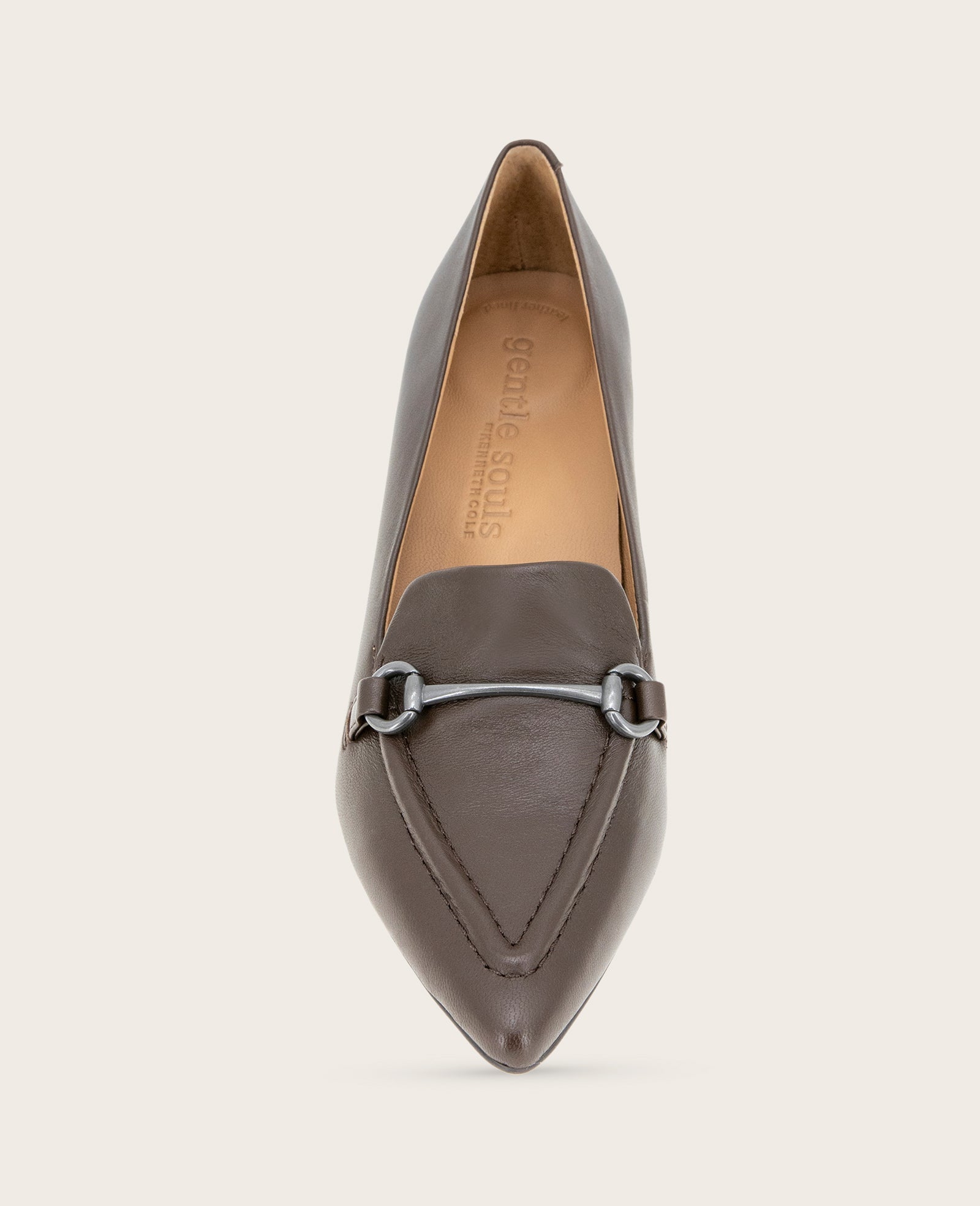 GENTLE SOULS - Dionne Leather Loafer Chocolate Leather