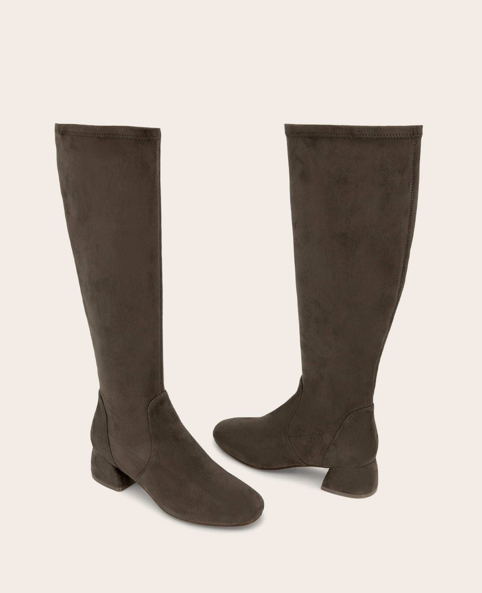 GENTLE SOULS - Emily Micro Suede Stretch Boot Shitake Suede