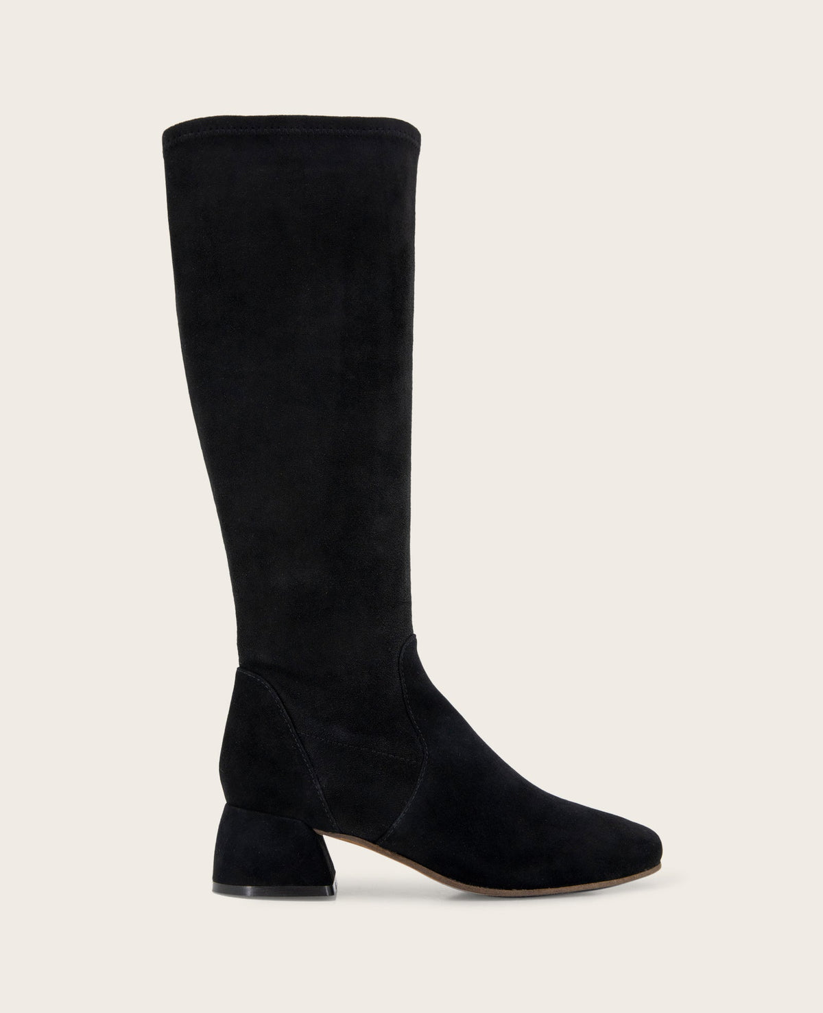 GENTLE SOULS - Emily Micro Suede Stretch Boot with Wide Calf Black Suede