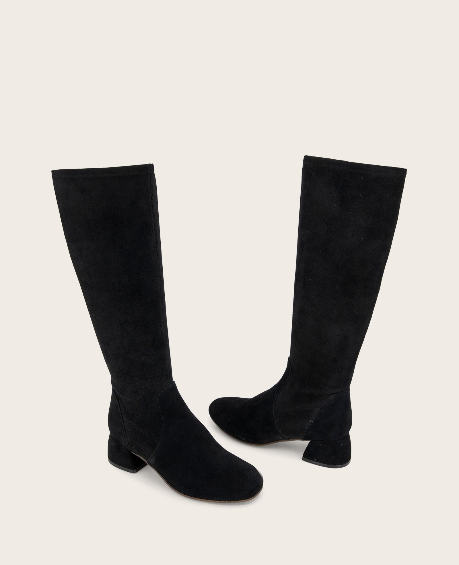 GENTLE SOULS - Emily Micro Suede Stretch Boot with Wide Calf Black Suede