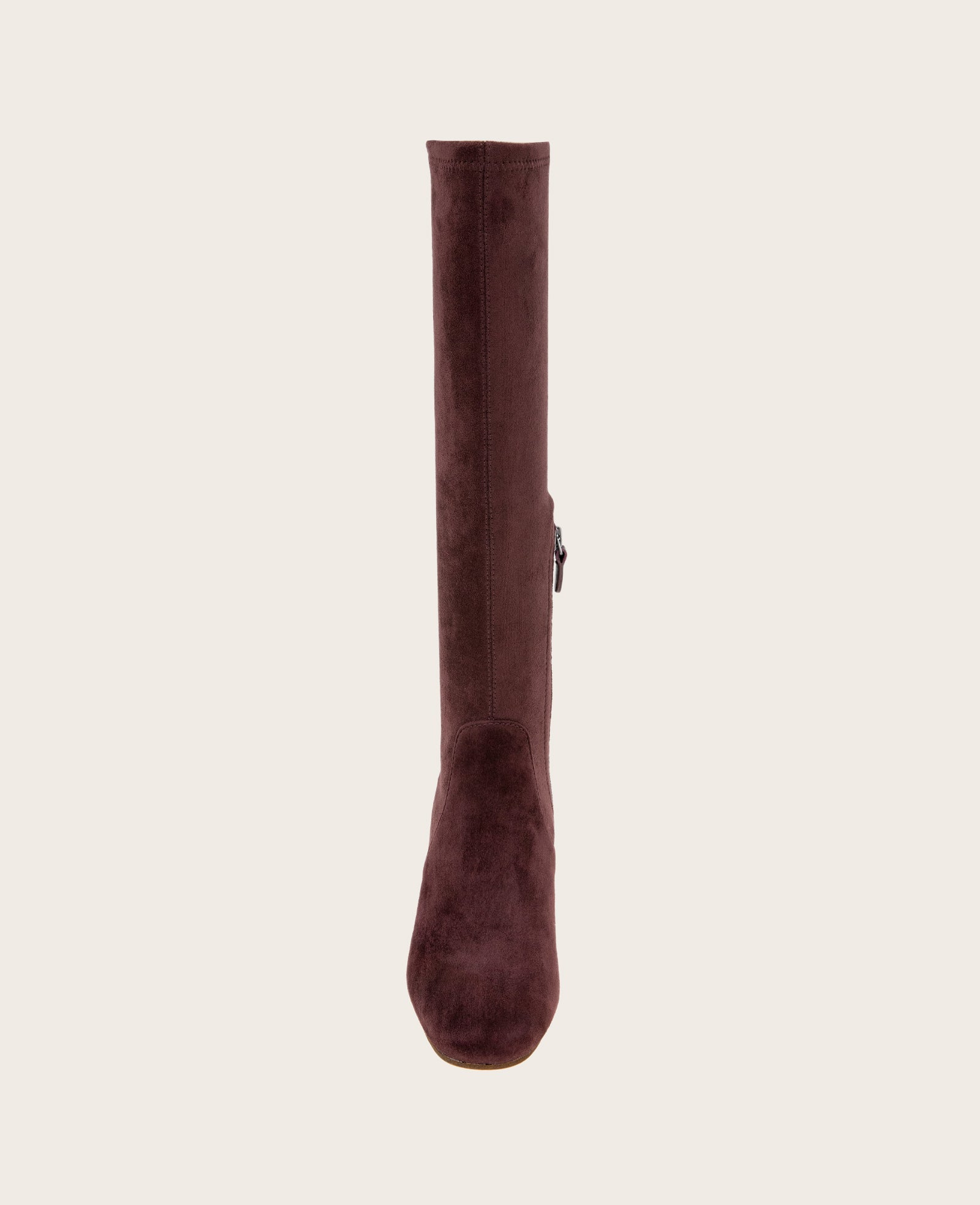 GENTLE SOULS - Emily Micro Suede Stretch Boot with Wide Calf Wine Suede