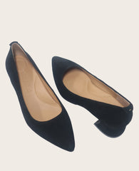 GENTLE SOULS - Gardena Suede Pump Black Suede