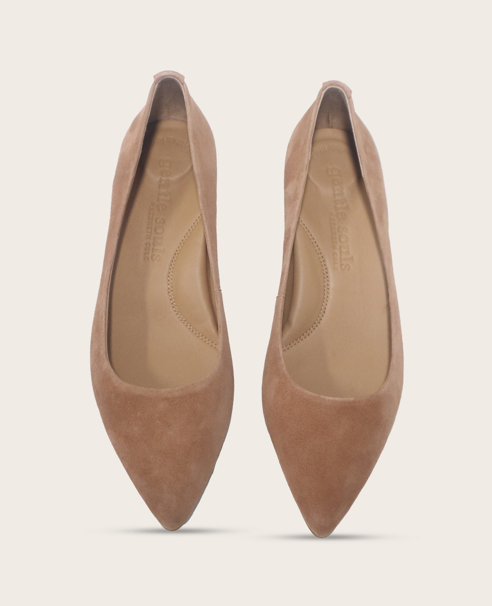 GENTLE SOULS - Gardena Suede Pump Camel Suede