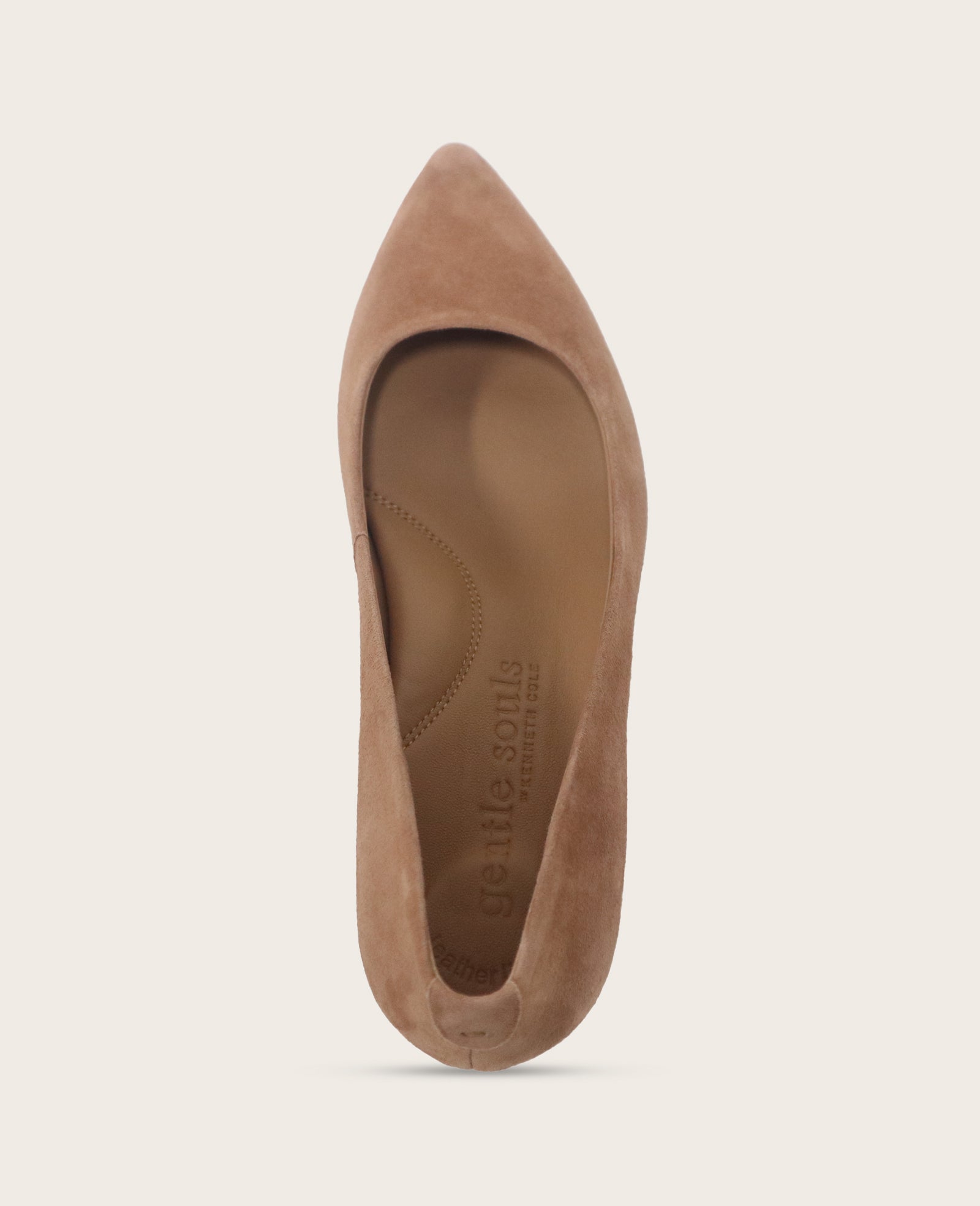 GENTLE SOULS - Gardena Suede Pump Camel Suede
