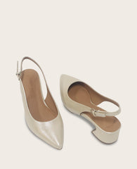 GENTLE SOULS - Georgia Snake Slingback Heel Sand Snake