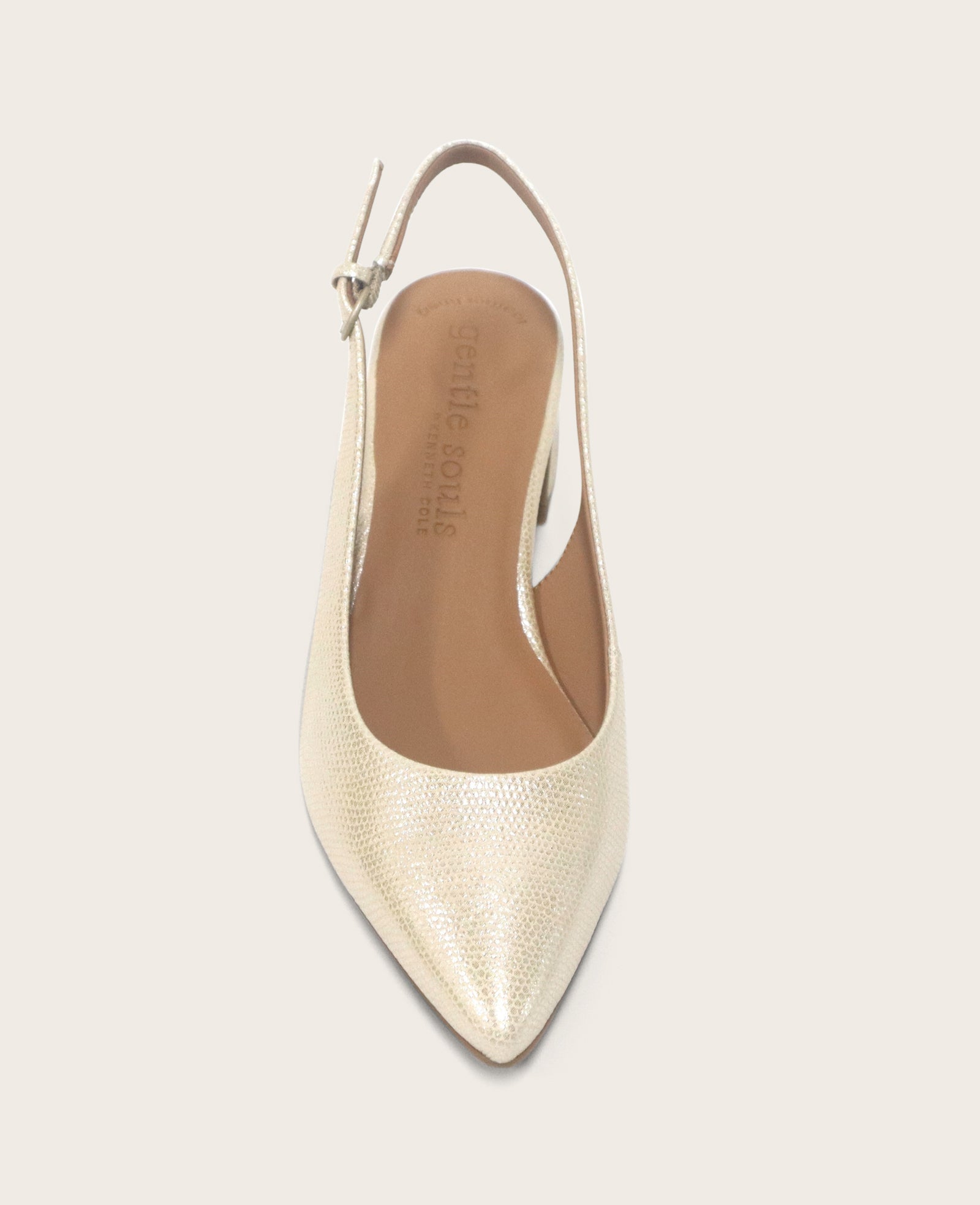 GENTLE SOULS - Georgia Snake Slingback Heel Sand Snake