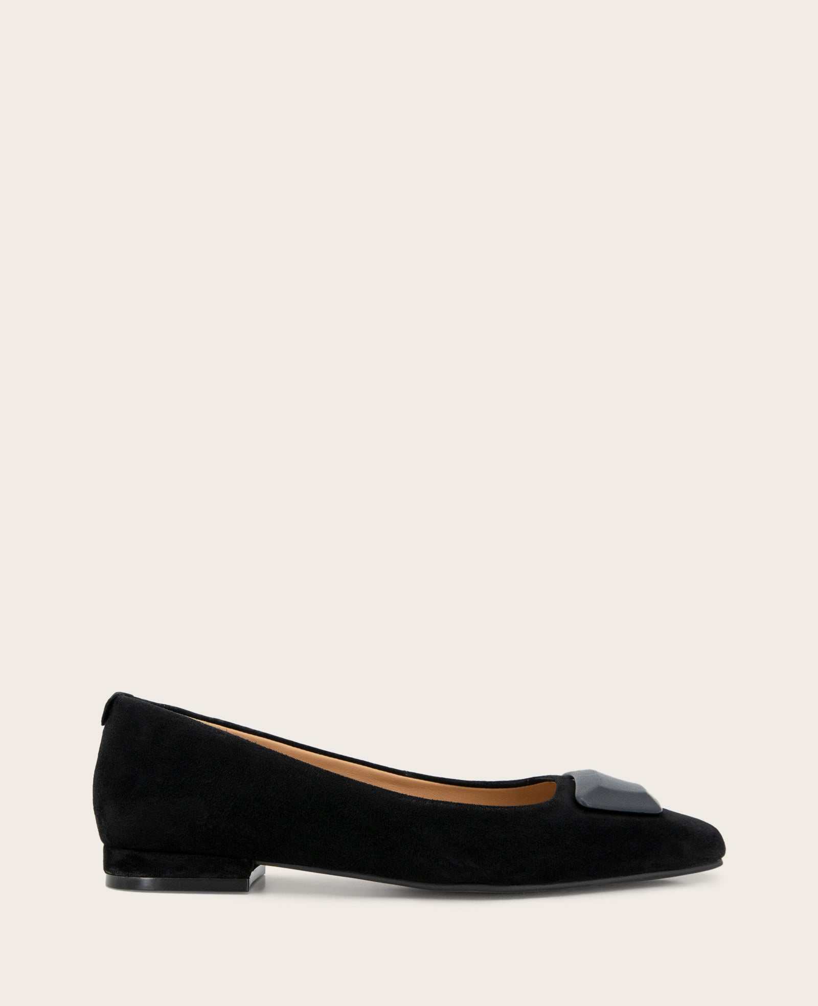 GENTLE SOULS - Hanette Suede Flat Black Suede