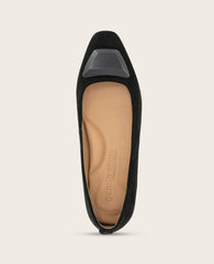 GENTLE SOULS - Hanette Suede Flat Black Suede