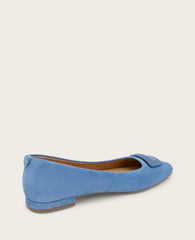 GENTLE SOULS - Hanette Suede Flat Blue Suede