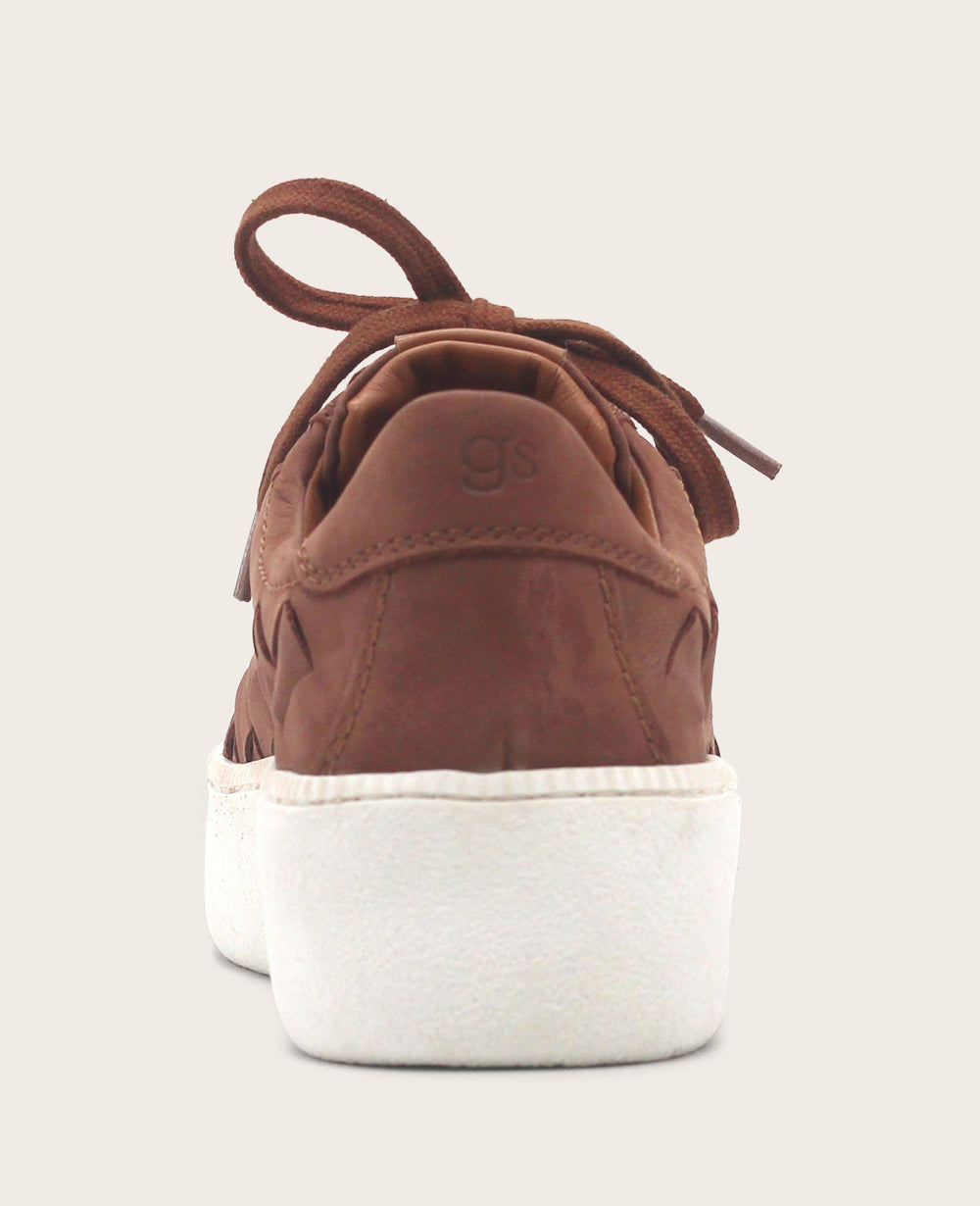 GENTLE SOULS - Kindy Nubuck Woven Sneaker Chocolate Nubuck