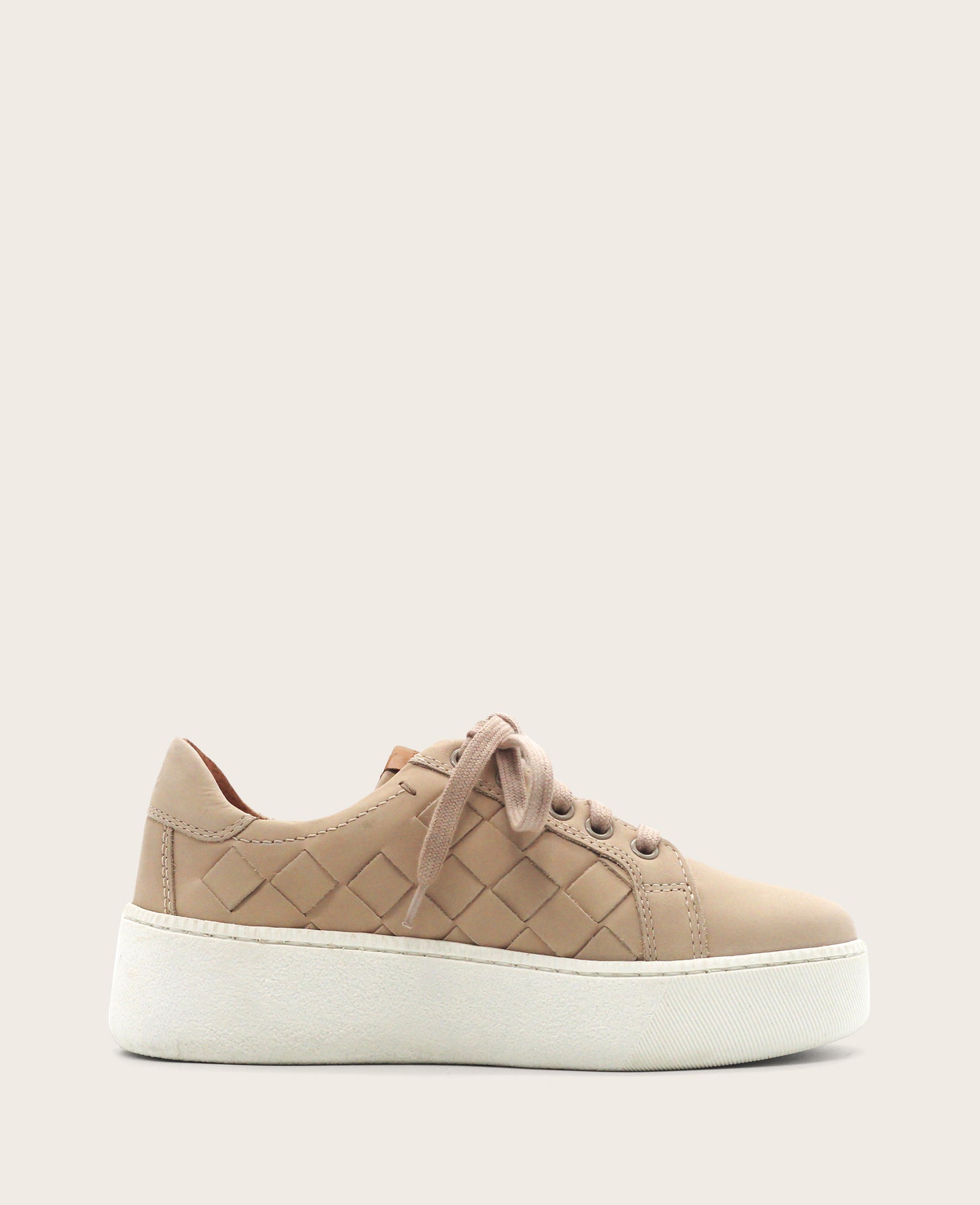 GENTLE SOULS - Kindy Nubuck Woven Sneaker Light Taupe Nubuck