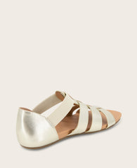 GENTLE SOULS - Lennon Metallic Fisherman Sandal Soft Gold Leather