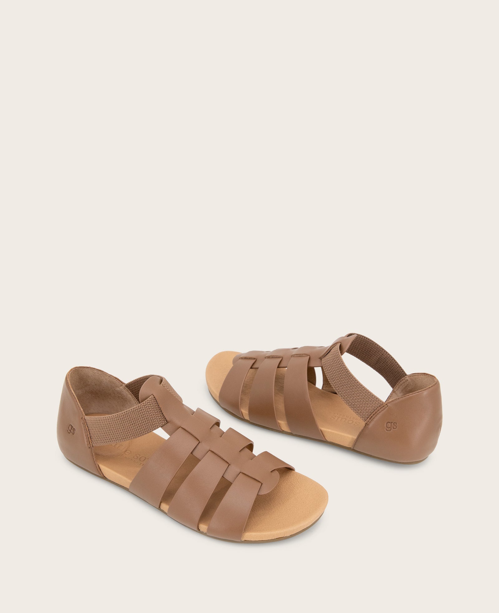 GENTLE SOULS - Lennon Leather Fisherman Sandal Luggage Leather