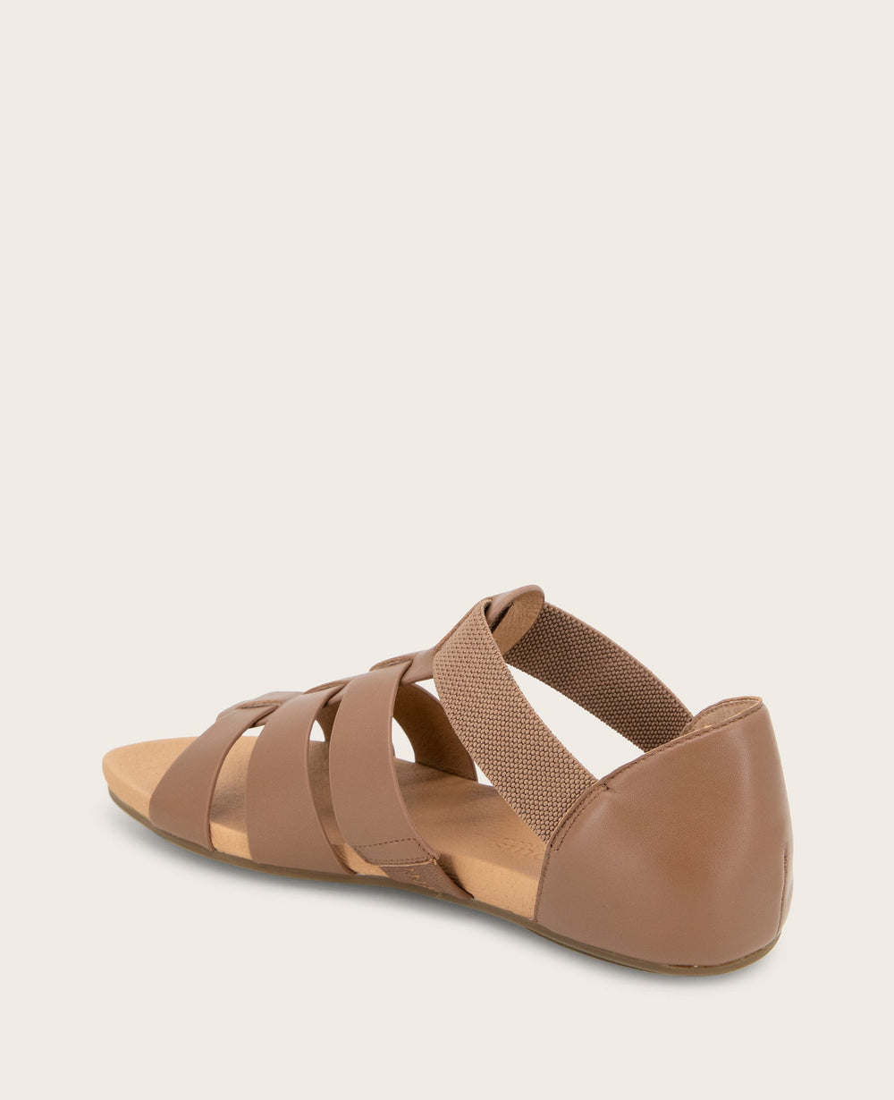GENTLE SOULS - Lennon Leather Fisherman Sandal Luggage Leather