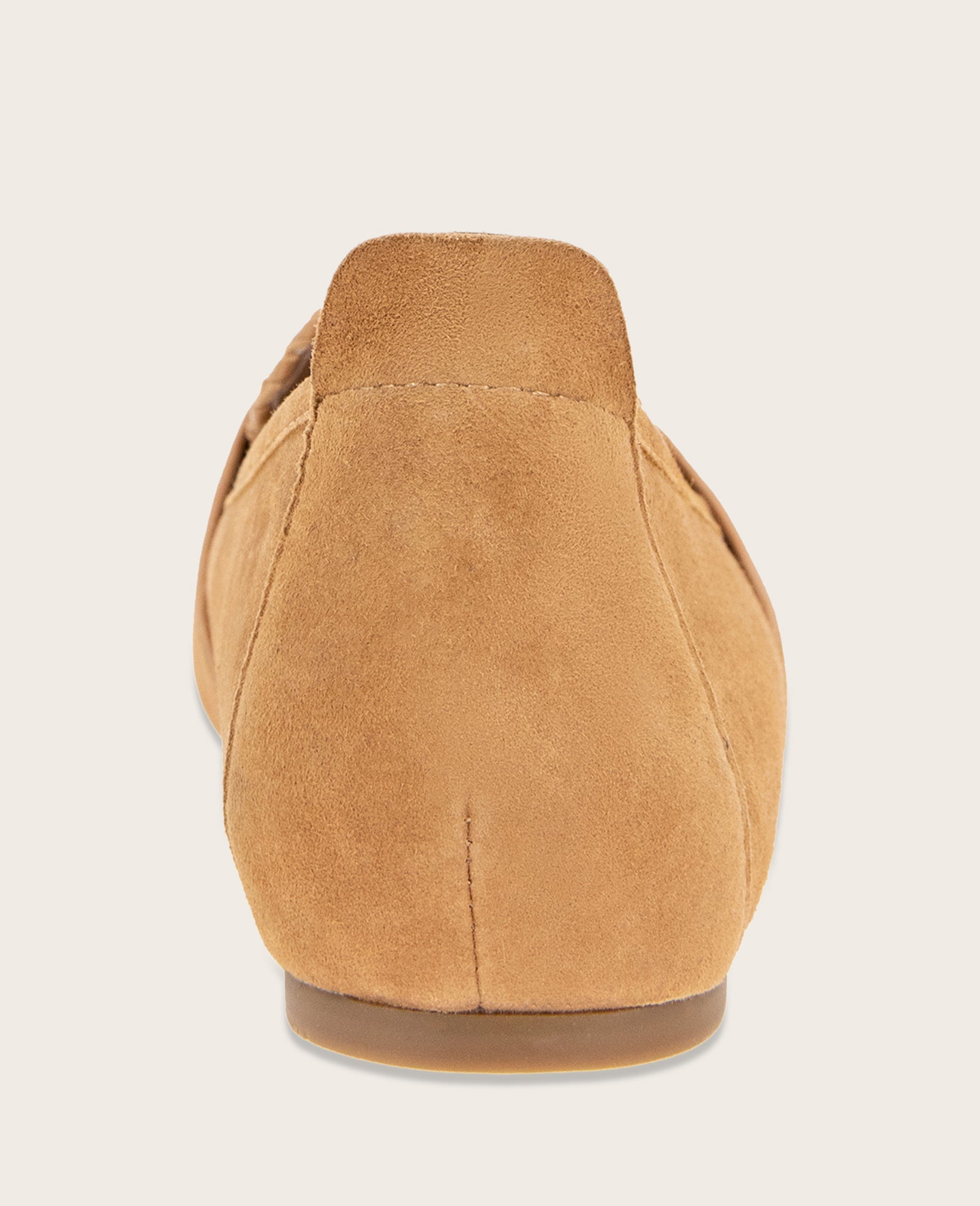 GENTLE SOULS - Sandra Suede Braid Detail Loafer Camel Suede