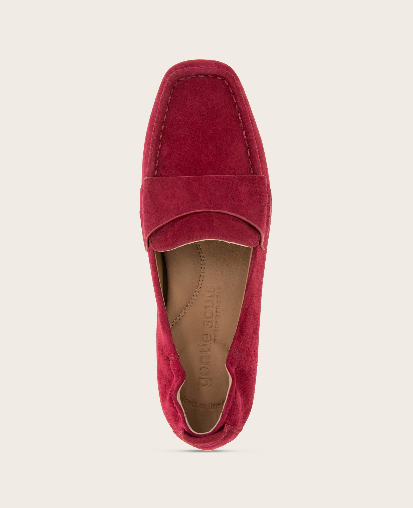 GENTLE SOULS - Sophie Suede Loafer Rio Red Suede