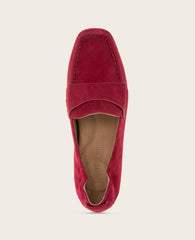 GENTLE SOULS - Sophie Suede Loafer Rio Red Suede