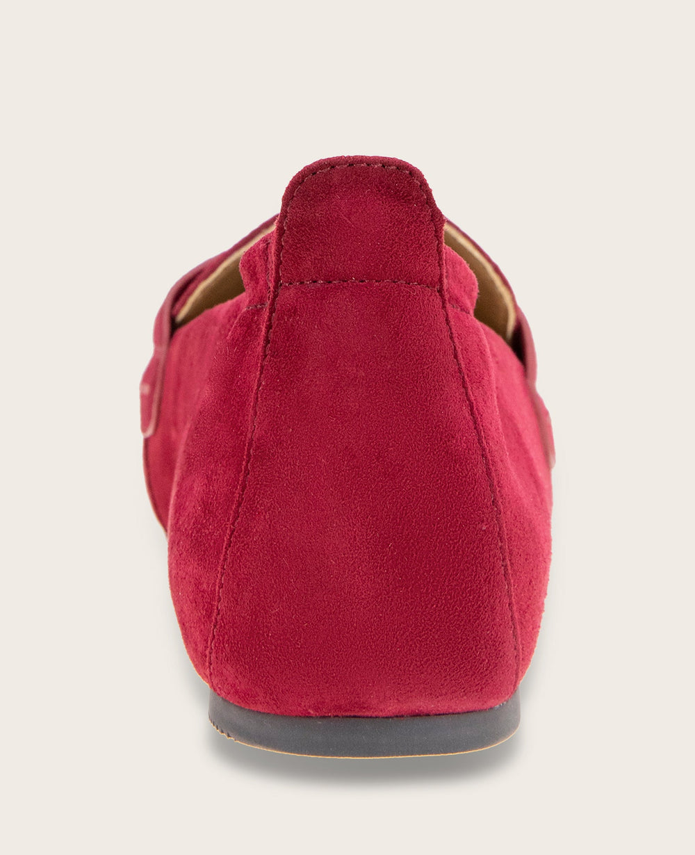 GENTLE SOULS - Sophie Suede Loafer Rio Red Suede