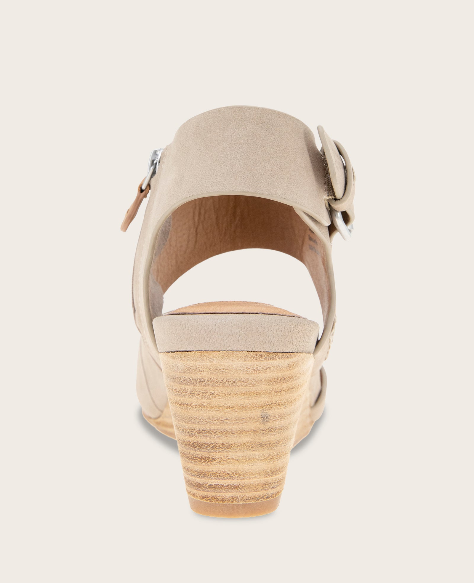 GENTLE SOULS - Tilly Nubuck Wedge Sandal Mushroom Nubuck