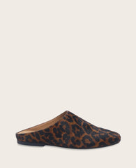 GENTLE SOULS - Wanda Leopard Calf Hair Mule Flat Leopard Calf Hair
