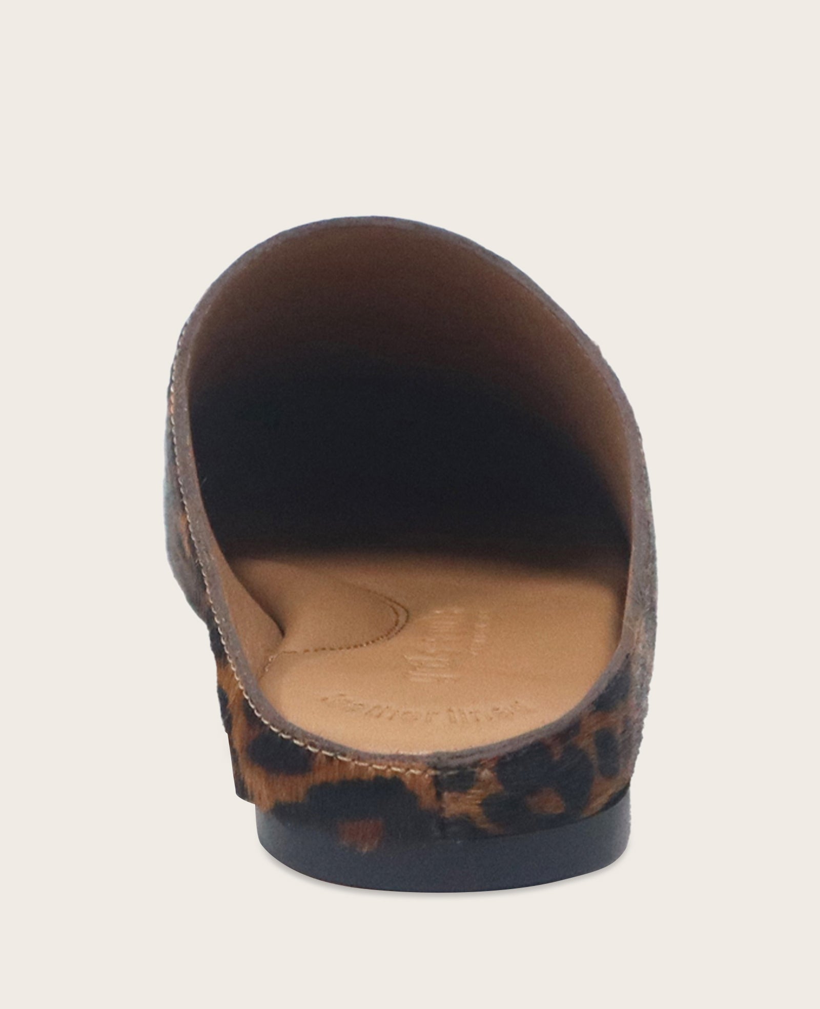 GENTLE SOULS - Wanda Leopard Calf Hair Mule Flat Leopard Calf Hair